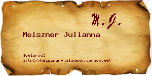 Meiszner Julianna névjegykártya